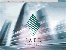 Tablet Screenshot of jadeacoustics.com